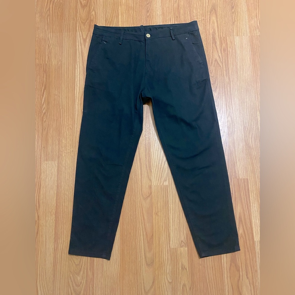 ZARA Men’s Black Lightweight Denim Pants 34W/28L